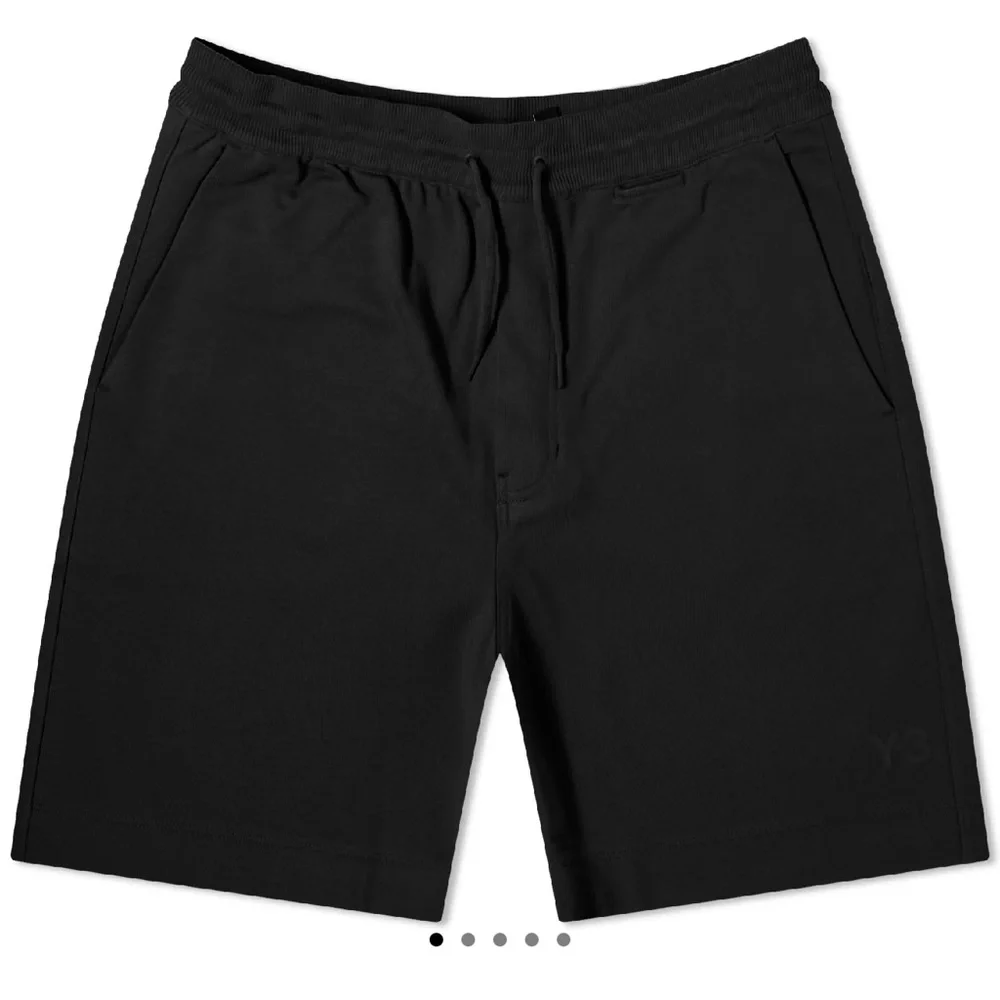 NWT Y-3 Yohji Yamamoto Cotton Blend Logo Drawstring Short